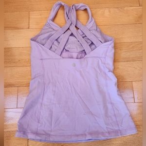 Lululemon criss cross tank lilac